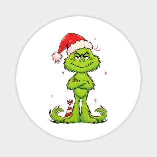 Grinch Cartoon Full of Christmas Cheer Magnet